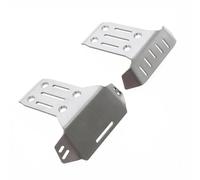Placa de protección de chasis delantero trasero de acero inoxidable, piezas mejoradas RC para TRAXXAS 1/8 4WD Sledge RC Car