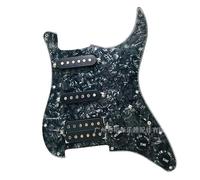 Placa De Protección De Guitarra Eléctrica Panel Simple Doble Con Circuito De Captación Convertido En Un Conjunto Completo De Panel Negro