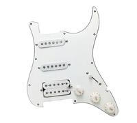 Placa De Protección De Guitarra Eléctrica Panel Simple Doble Con Línea De Captación Convertida En Un Conjunto Completo De Paneles Blancos