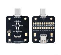 Placa de prueba de cola BL-804 compatible con medición de resistencia de línea CC1 y CC2 y comportamiento de carga USB-C en estados de encendido y apagado (negro)