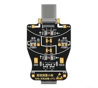 Placa de prueba de doble cola DNDP tipo C para reparación móvil, soporta pruebas de carga y líneas de datos con identificación clara de funciones de pin