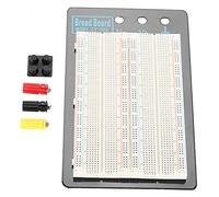 Placa de pruebas para PCB prototipo, banco de pruebas de 1260 agujeros, dos tiras de terminales, placa de pruebas duradera, soldadura libre para puesta en servicio, circuito electrónico,