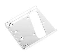 Placa de Puente de Guitarra de 4 Cuerdas, Estable Decorativa Resistente que Mejora la Sostenibilidad Placa de Puente de Sillín de Guitarra de Metal de 4 Cuerdas (GA393 Plata)