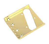 Placa de Puente de Guitarra de 4 Cuerdas, Estable Decorativa Resistente que Mejora la Sostenibilidad Placa de Puente de Sillín de Guitarra de Metal de 4 Cuerdas (GA395 Oro)