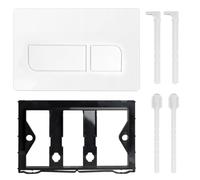 Placa de pulsador Para Geberit Sigma, Compatible con Geberit Sigma 01, UP300, UP320 Cisterna de Inodoro Empotrada, Incluye Kit de Palanca de Descarga y Marco de Instalación