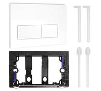 Placa de pulsador Para Geberit Sigma, Compatible con Geberit Sigma 01, UP300, UP320 Cisterna de Inodoro Empotrada, Incluye Kit de Palanca de Descarga y Marco de Instalación