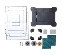 Placa de pulsador para GROHE Skate Cosmopolitan, placa de pulsador oculta, 2 cantidades de purga, placa de pulsador para cisterna, grifo de fregadero, instalación a ras de superficie