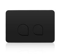 Placa de pulsador para inodoro, doble descarga, con juego de palanca y marco de montaje, compatible con Geberit Sigma 01, 20, 30, 50, Up320 (negro)