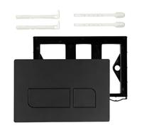 Placa de pulsador para inodoro, placa de accionamiento para cisterna, piezas de repuesto compatibles con placa de accionamiento Geberit Sigma01 UP300 y 320 (negro)