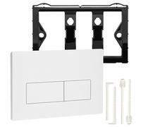 Placa de pulsador para inodoro, placa de accionamiento para cisterna, piezas de repuesto compatibles con elementos de inodoro Geberit Sigma01, 20, 30, 50, UP300 y 320 (blanco)