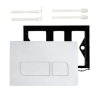 Placa de pulsador para inodoro, placa de accionamiento para cisterna, piezas de repuesto compatibles con placa de accionamiento Geberit Sigma01 UP300 y 320 (blanco)