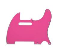 Placa de rascar para guitarra eléctrica TL, golpeador de guitarra eléctrica de 8 agujeros (rosa)