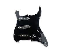Placa De Recogida De Guitarra Eléctrica SSS Conjunto De Accesorios De Conjunto De Perilla De Recogida De Guitarra Eléctrica (Color : Bk)