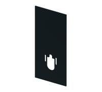 Placa de reequipamiento TECE, para WCs de ducha TECE, 9700621, Color: Negro Mate
