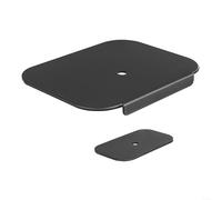 Placa de refuerzo de montaje para monitor para soporte de escritorio de metal, placa de soporte de acero con almohadillas antideslizantes, para brazos de monitor, mesas delgadas y de vidrio