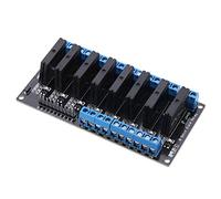 Placa de relé de 8 canales, módulo SSR de alto nivel con relé de estado sólido 2A 5V para control industrial