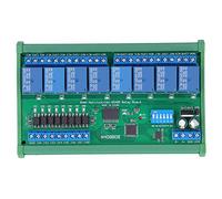 Placa de relé, módulo de relé de expansión PLC de 8 entradas y 8 Salidas, 64 Dispositivos se Pueden Utilizar en Paralelo, Suministros industriales DIN35 24 V N4D8B08-R