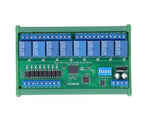 Placa de relé, módulo de relé de expansión PLC de 8 entradas y 8 Salidas, 64 Dispositivos se Pueden Utilizar en Paralelo, Suministros industriales DIN35 24 V N4D8B08-R