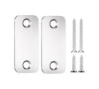 Placa de relleno ajustable con tornillos para cerraduras electrónicas y cerraduras inteligentes, color plateado, 1 juego de fusibles resistentes (sliver A)