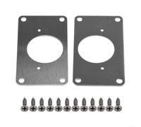 Placa de reparación de bisagra de acero inoxidable resistente para puerta de armario de cocina, muebles, cajones, armarios, marco de madera, soporte de fijación con tornillos, 90 x 50 mm, parche de