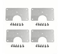 Placa de reparación de bisagras de gabinete de cocina, acero inoxidable con 1pc, 4pcs, o 10pcs Opciones (4pcs)