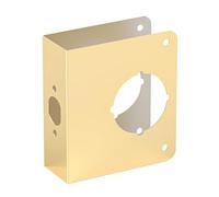 Placa de reparación de puerta con acabado dorado fácil de usar para reforzar la seguridad del área en puerta de madera y metal, placa dorada