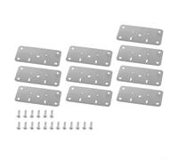 Placa de reparación de puerta de armario de cocina, 90 x 50 mm, fácil | Chapa galvanizada, resistente, uso en interiores y exteriores, fortalece las articulaciones débiles, 2 mm de grosor