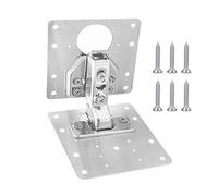 Placa de reparación para bisagras, Cabinet Hinge Repair Plate Kit Stainless Steel Silver Multiple Sizes(1pc B)