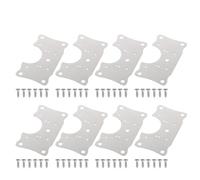 Placa de reparación para bisagras, Hinge Repair Fixing Plate With Screws And Gasket For Furniture 4/8 pcs(8pcs and 48screws)