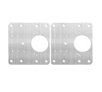 Placa de reparación para bisagras, Hinge Repair Plates Stainless Steel 9x9cm With Holes 1/2/4/10 Pair For Kitchen Cabinet Door(2pcs)