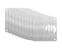 Placa de reparación para bisagras, Hinge Repair Plates Stainless Steel 9x9cm With Holes 1/2/4/10 Pair For Kitchen Cabinet Door(10pcs)