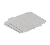 Placa de repuesto de mica para microondas, placa guía ondulada, resistente a altas temperaturas, fácil de instalar, protector de horno de 11,6 x 6,5 cm, paquete de 10
