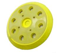 Placa de Respaldo Caucho 146mm 8 Orificios Duradera | Compatible lijadoras orbitales, 8 agujeros ventilación, 4 clavos fijación, caucho flexible, largo duración
