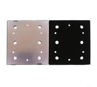 Placa de respaldo de almohadilla de lijado de 100 x 110 mm para S650D S652D S652DK para lijadora de acabado Ryobi 14000OPM - Herramienta abrasiva de repuesto con diseño cuadrado de 6 agujeros