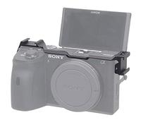 Placa de reubicación doble para adaptador de zapata fría, extensión de micrófono Easy Hood para cámara Sony Alpha A6600, accesorio de grabación de video de vlogging