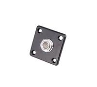 Placa de salida de guitarra eléctrica con tornillos de montaje, interfaces, orificio de conexión, piezas de repuesto de salida de guitarra, puerto de conexión de sonido cuadrado para guitarra
