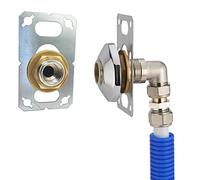 Placa de salida mural simple para multicapa Ø16 | a prensar | Compatible con sistema FIXSYSTEM | Ideal para lavadora | Conexión resistente y duradera | Fácil instalación | QUICK PLOMBERIE