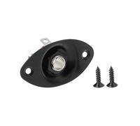 Placa de salida ovalada dentada para guitarra, bajo, toma de entrada de salida de 1/4 pulgadas, piezas de guitarra eléctrica