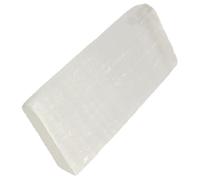 Placa de Selenita Rectangular Pulida Transparente | Yeso Claro, Acabado Translúcido y Brillo Puro, para Cristales, Pequeñas Piedras, Hogar y Estantería