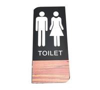 Placa De Señal Acrílica for Inodoro, Símbolo WC, Puerta Baño Con Respaldo Adhesivo for Hotel, Oficina, Hogar Y Restaurante, 1 Uds