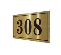 Placa de señalización for puerta Hotel, sin indicador, suelo, 1 unidad(A,15X7cm)