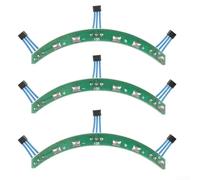 Placa de sensor de pasillo de scooter eléctrico, paquete de 3, PCB de repuesto para motor de buje, solución de mantenimiento fácil de instalar, ahorro de costos, para viajeros urbanos y entusiastas de