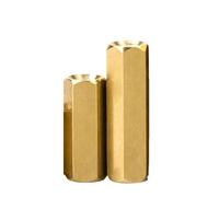 Placa De Separación Hexagonal Doble Paso Latón, 20-50 Uds., Pilar M2 .5 M3, Rosca, Base PCB, Tuercas Espaciadoras, Columna Hueca(M2x5mm-50pcs)