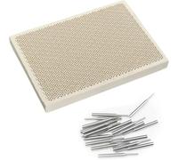 Placa de soldadura de cerámica rectangular con agujas: herramienta for joyería for soldadura de precisión