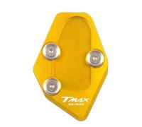 Placa De Soporte De Extensión Soporte Lateral para Reposapiés De Motocicleta Ampliada para Yamaha TMAX 530 T-MAX TMAX530 2015-2016(Yellow)