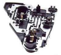 Placa de soporte de luz trasera izquierda para X1 F48, pieza de repuesto OEM 63217438433, montaje de compartimento de equipaje ABS negro, montaje de placa de fijación de luz de maletero