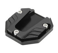 Placa de Soporte de Soporte Lateral para Pie de Motocicleta, Accesorio de Soporte de Placa de Almohadilla de Soporte Lateral de Motocicleta (Negro)
