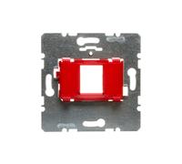 Placa de soporte individual con Berker rojo R.1/R.3 454001