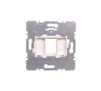 Placa de soporte individual con elemento blanco Berker 454002