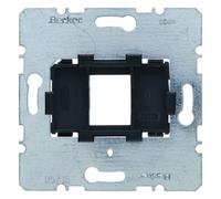Placa de soporte individual con elemento de fijación negro 454201